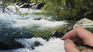 Painting This Rushing River  Time Lapse  Episode 199 [upl. by Akela861]