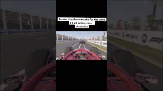 Insane doubleovertake for the win  F1 24 online race  Australia f1 f1shorts formula1 f124 [upl. by Shermy]