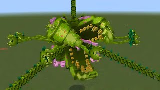 Plantera Terraria BOSS addon in Minecraft PE  NEW MOD MCPE [upl. by Eitsyrhc889]