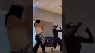 Kim Taehyung dance with Leejung 🔥🔥 UH VEI VEI Song v leejung btsshorts btsarmy [upl. by Tacklind]