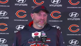 Matt nagy postgame press conference after loss to arizona cardinals  chicago bears [upl. by Suanne]