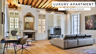 Paris Apartment Tour Luxury One Bedroom  SaintMichel  PARISRENTAL  REF 60418 [upl. by Dualc]