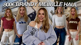 MEINE 800€ BRANDY MELVILLE COLLECTION 😱 tryon haul fav tshirts [upl. by Celine]