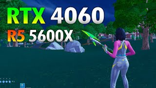 RTX 4060 Fortnite  Performance Mode  Ryzen 5 5600X  RTX 4060 [upl. by Yemrots]