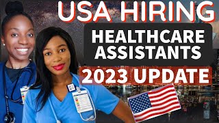 3 companies hiring healthcare assistants with visa sponsorship USA  2023 Updates [upl. by Eglantine]