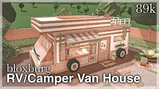 Bloxburg  RVCamper Van House Speedbuild [upl. by Ellenyl668]