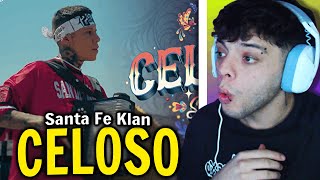 REACCIÓN Santa Fe Klan  Celoso Video Oficial [upl. by Ttenyl]