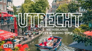 Utrecht Netherlands 2023 Summer Walking Tour 4k [upl. by Hannan]