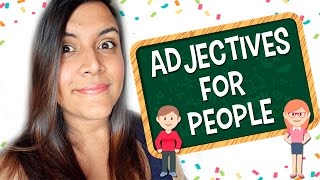 Aprende en Inglés 32 Adjetivos para Personas [upl. by Mickie]