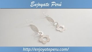 Aretes de Plata Peruana 950 3 [upl. by Walcoff]