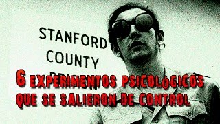 6 Experimentos psicológicos que se salieron de control [upl. by Dlaregztif]