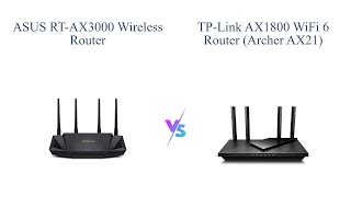 ASUS RTAX3000 vs TPLink AX1800 WiFi 6 Router 🚀  Next Gen WiFi Comparison [upl. by Blake]