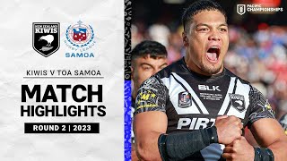 Kiwis v Toa Samoa  Match Highlights  2023 Pacific Championship [upl. by Arima]