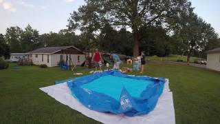 How to install swimming pool time lapse SummerwaveWalmart [upl. by Occer]