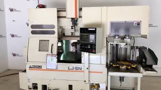 Tecno Wasino LJ 5N with Robot Equipped with Fanuc Control [upl. by Lynsey773]