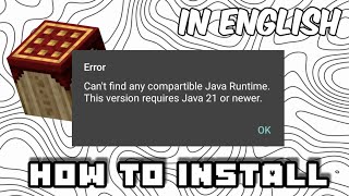 How to install Java runtime 21 in Pojavlauncher [upl. by Hagood]