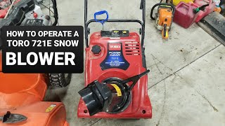 Toro power clear 721 E snow blower review [upl. by Hpesoy]