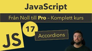 17 Skapa en animerad Accordion med HTML CSS amp JavaScript [upl. by Grayson410]