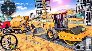 ⚠️Excavator Simulator game  Construction Road Builder❌️Construction Vehicles  Android GamePlay [upl. by Ahsieyk453]