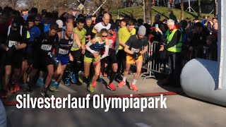 Start Silvesterlauf München 2019  10 km Lauf im Olympiapark [upl. by Hadnama737]