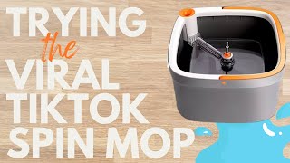 I Bought TikToks Viral Spin Mop Unboxing amp Review [upl. by Lehcer]