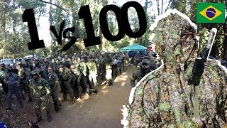 Pro Airsoft Player Brasil VS 100 Enemies  FUZILEIRO SNIPER AIRSOFT  SVD DRAGUNOV [upl. by Bala]