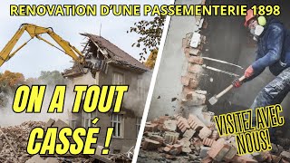 Visite du chantier après démolition  Cest IMPRESSIONNANT  Rénovation Extrème [upl. by Anagrom]