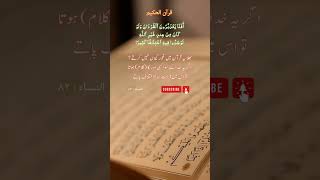 Quran 04AnNisaa Ayat 82  quran islam quranurdutranslation [upl. by Dleifxam968]