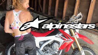 New Adventure Biker Girl Discovers Gear AlpinestarsVideos [upl. by Gonzalo796]