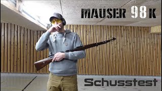 Mauser Karabiner 98k 8x57IS  Schusstest [upl. by Adnorrehs305]