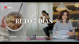 RETO PARA PERDER PESO DE 7 DIAS 1824 NOVIEMBRE [upl. by Atinna459]