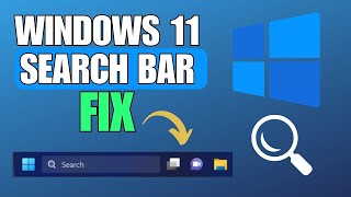 How To Fix Windows 11 Search Bar Not Working  Showing  Easy Troubleshooting Guide [upl. by Nare]