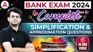 Complete Simplification amp Approximation for Bank Exam 2024  Maths by Navneet Tiwari [upl. by Oinoitna]