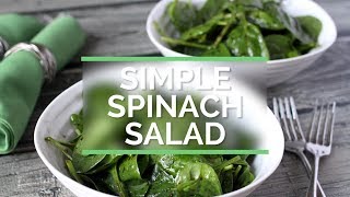 Simple Spinach Salad [upl. by Mark]