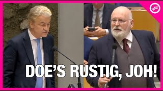 Geert Wilders en Frans Timmermans GAAN LOS op elkaar quotMet je Messiascomplexquot [upl. by Ardnod]