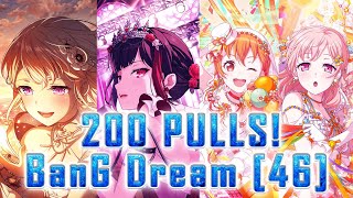 200 Pulls  Bandori June quotDream Festival Gacha amp Exciting Bridal Party Gachaquot  JP 46 [upl. by Gnik]