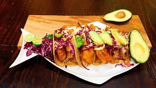 Receta Tacos de pescado  Cocineros Mexicanos [upl. by Enyawad268]