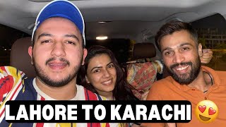 Road trip to karachi with Mohammad Amir amp family😍 Mai karachi aya or ghar waly lahore chly gay ☹️ [upl. by Sharp]