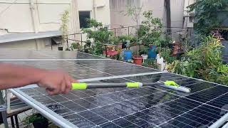 SemiAutomatic Solar Panel Cleaning [upl. by Allsun]