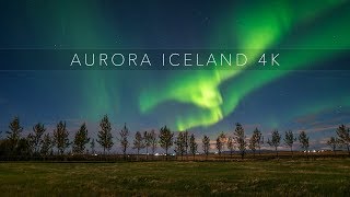 AURORA BOREALIS ICELAND  Polarlicht Island 4K [upl. by Eanaj]