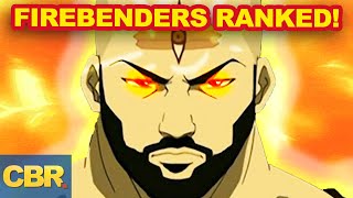 Avatars Strongest FireBenders Ranked [upl. by Keram]