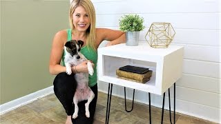 The MidCentury Modern Nightstand  Easy DIY Project [upl. by Ahsikat]