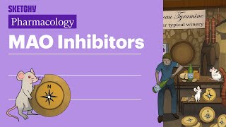 MAO inhibitors Pharmacology  USMLE Step 1  Sketchy Medical [upl. by Eedebez]