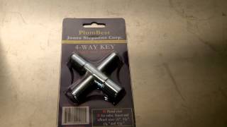 4 way Sillcock Key A Must Have Item for your Bug Out Bag [upl. by Allred]