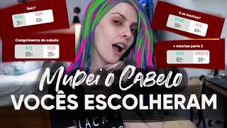 VOCÊS ESCOLHERAM MEU NOVO CABELO  Karen Bachini [upl. by Georgi475]