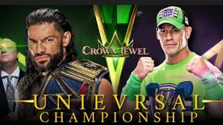 One More Time😉Roman Reigns VS John Cena In Crown Jewel Match Locked🎯 wwe romanreigns johncena [upl. by Bum]