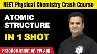 ATOMIC STRUCTURE in One Shot  All Concepts Tricks amp PYQs  Class 11  NEET [upl. by Aihtnyc426]