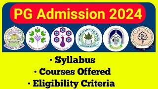 PG Entrance 2024 In JampK Universities Syllabus  Courses Offered amp Eligibility [upl. by Peacock]