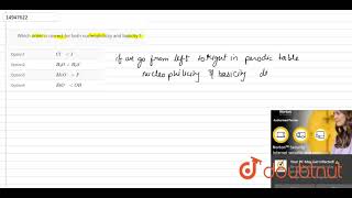 Which order is correct for both nucleophilicity and basicity [upl. by Atteyram]