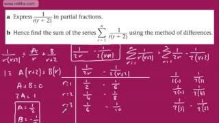 Further Pure 2 FP2 Method of Differences 4 Summing Series Tough Example [upl. by Ninon]